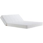 Matelas ferme pour tous bz + alse 140x190 x 15 cm + oreiller visco - dcoupe assise 60 cm - 5 zones ...