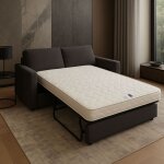 Matelas ferme avec contact latex pour canap� lit + al�se 140x190 x 10 cm - 5 zones de confort - rembourrage ...