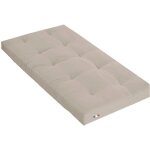 Matelas futon taupe coeur en latex 90x190