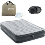 Matelas gonflable 191x137x33 cm avec pompe electrique integree intex 67768nd Matelas gonflable 191x137x33 cm avec pompe electrique integree intex 67768nd