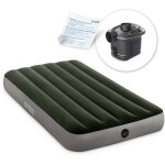 Matelas intex downy prestige + gonfleur � piles - 1 place