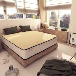 Baldiflex - matelas latex cotton - matelas hybride latex et mousse, hauteur 24 cm, 180x200 cm