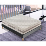Ilovesleep - matelas en mousse � 11 zones sofia + sommier - lit sommier tapissier d�co orthop�die resistant ...