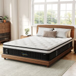 Matelas patbrela 140x190 cm - tr�s �pais 26 cm - mousse m�moire de forme hr, blue latex, hypoallerg�nique ...