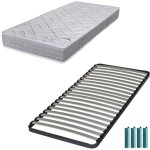 Ebac literie - matelas et sommier 90x190 mousse - maryland - soutien ferme - fabriqu en france