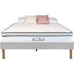 Ensemble matelas et sommier 120x190 - 25, 5 cm - accueil moelleux - soutien ferme - 5 zones de confort ...