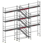 Matisère - echafaudage 80m² - structure + planchers + plinthes - avec escalier - duo80esc - spp Matisère - echafaudage 80m² - structure + planchers + plinthes - avec escalier - duo80esc - spp