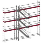 Matisère - echafaudage 80m² - structure + planchers + plinthes - avec escalier - meka80esc - spp Matisère - echafaudage 80m² - structure + planchers + plinthes - avec escalier - meka80esc - spp