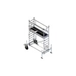 Matis�re - echafaudage jardin 1 plateau 2. 00m - hauteur max. de travail 4. 30m - ec220th