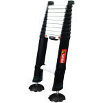 Matis�re - echelle t�lescopique 3. 00m avec pieds r�glables - marches de 80mm - hauteur de travail max. ...