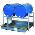 Matisère - rayonnage en acier 2 niveaux pour 4 fûts de 220 litres - 245007 Matisère - rayonnage en acier 2 niveaux pour 4 fûts de 220 litres - 245007