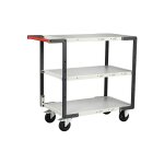 Matisre - servante d'atelier  monter - chariot industriel volutif - 3 plateaux 850x495mm - charge ...