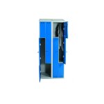 Matis�re - vestiaire � casiers en l - 4 portes - rouge - 4011071366