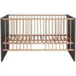 Matsbaby lit bébé 1 espace ouvert, gris. Matsbaby lit bébé 1 espace ouvert, gris.