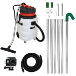 Maxblast aspirateur industriel 90 l 3000w moteur triple sec & humide perche goutti�res 1, 2 � 7, 2 m ...
