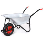 Brouette pneus avec chambre  air 250 kg 100 l - noir - maxcraft