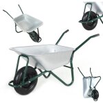 Brouette pneus avec chambre � air 250 kg 100 l - vert - maxcraft