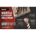 Maxi mak sds - max marteau 22 x 1300 mm, outil professionnel pour le forage dans le bton et les matriaux ...