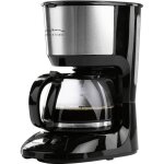 Maxxmee - barista cafeti�re noir, argent nombre de tasse=10 verseuse en verre w999973