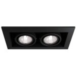 Maytoni - metal modern encastr� twin square downlight noir, 2 lumi�res, gu10