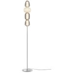 Maytoni pattern lampadaire led moderne intégré chrome 3000k 4000lm blanc, abat - jour gris Maytoni pattern lampadaire led moderne intégré chrome 3000k 4000lm blanc, abat - jour gris