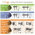 Mb geroa - support tv mbg h 2342 / 1 a - noir