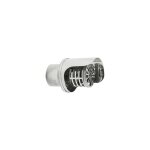 Cheminee chapeau d?extremite d?echappement des fumees murales inox dn 100 mm avec habillage pluie
