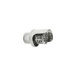 Cheminee chapeau d?extremite d?echappement des fumees murales inox dn 80mm avec habillage pluie