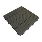 Mccover - dalle de terrasse bois composite modular 30 x 30 cm / ep 2, 5 cm - coloris - gris carbone, ... Mccover - dalle de terrasse bois composite modular 30 x 30 cm / ep 2, 5 cm - coloris - gris carbone, ...