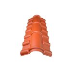 Mccover - faîtière pvc pour toiture imitation tuile mini - coloris - terre cuite, longueur - 104 cm Mccover - faîtière pvc pour toiture imitation tuile mini - coloris - terre cuite, longueur - 104 cm