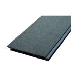 Lame de bardage bois composite alv�olaire l 270 cm / l 17, 1 cm / e 1, 5 cm - coloris - gris anthracite, ...