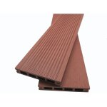 Mccover - lame terrasse bois composite alvolaire prima l 220 cm / l12 cm / ep 19 mm - coloris - brun ...