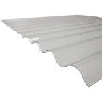 Mccover - plaque pvc ondule (po 76 / 18 - petites ondes) - coloris - transparent, largeur totale de ...