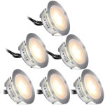 Mdug lot de 6 spots led encastrs pour terrasse, tanches ip67, adapts au jardin, aux escaliers, au ...