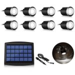Mdug kit d'clairage led encastr pour terrasse avec botier de protection, tanchit ip65, blanc froid, ...