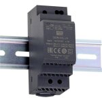 Mean well - ddr - 30g - 24 convertisseur cc / cc pour rail (din) 24 v / dc 1. 25 a 30 w nbr. de sorties:1 ...