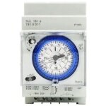 M�canique interrupteur horaire bidirectionnel 24 heures rail din avec r�serve de marche sul 181d 110 ...