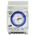 M�canique interrupteur horaire bidirectionnel 24 heures rail din avec r�serve de marche sul 181d 110 ...