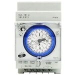 M�canique interrupteur horaire bidirectionnel 24 heures rail din avec r�serve de marche sul 181d 110 ...