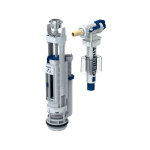 Mcanisme de chasse complet geberit - type 290 - 380 - rinage simple touche - alim latrale - 3 / 8' ...