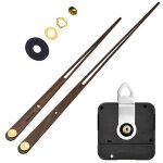 M�canisme mouvement horloge quartz murale grand couple longues aiguilles noyer bois bricolage 28mm