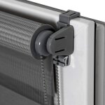 Madecostore - mcanisme pour store enrouleur jour nuit sans percer - gris anthracite