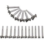 M�ches bois 19pcs (10mm - 40mm) fraise carbure, l'installation de portes sph�riques, tiroirs, m�ches ...