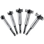 Mches bois, coffret de 5 fraise bois faonner  poigne hexagonale positionnement ajustable scie cloche ...