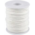 M�che de bougie 1 rouleau 61m coton m�che de lampe rechange lanterne br�leurs lampes � huile pour fabrication ...