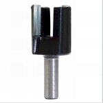 M�che � entailler droite carbure d. 18 mm x q. 6 x lu. 12 mm x lt. 38 mm z2 - id�ale pour d�fon�age menuserie ...