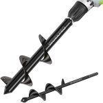 M�che jardin tari�re � 80 et � 40 mm 2 pi�ces, forets de jardin en spirale, outil de plantation pratique ...