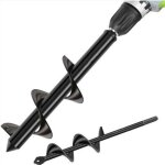 M�che jardin tari�re � 80 et � 40 mm 2 pi�ces, forets de jardin en spirale, outil de plantation pratique ...
