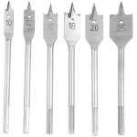 M�che plate, 6pcs m�che � bois plate en acier � haute teneur en carbone, palette plate pour le travail ...