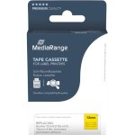 Mediarange cassette � ruban en plastique pour brother tz - 631s / tze - 631s, adh�sif permanent, 12 mm, ...